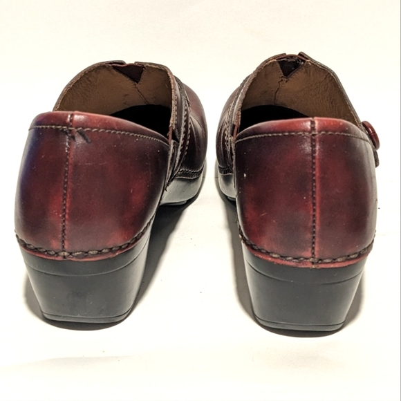 Danako Solstice Professional Clog Cordovan Maroon Oiled Red Mule Women's Size 37 - Picture 4 of 11